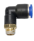 1/8 Inch L Fitting Connector Tube For 8mm OD Tire Changer Machines Pro Grade High Pressure Quick Connect Heavy Duty Steel