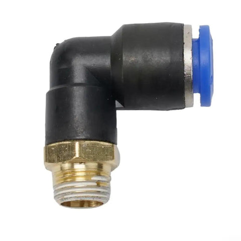 1/8 Inch L Fitting Connector Tube For 8mm OD Tire Changer Machines Pro Grade High Pressure Quick Connect Heavy Duty Steel