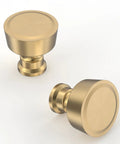 Champagne Bronze Kitchen Cabinet Knobs 10 Pack Zinc Cabinet Hardware For Dresser Drawers, shown in classic finish.