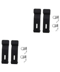 Beefy Rubber Over Center Latch With Concealed Keeper And Flexible Draw Lock For Electrical Cabinets Cargo Boxes Coolers And Boat Compartments Rugged Noncorrosive Design 2 Sets 4 Pieces displayed on white background.
