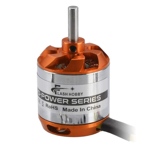 D2836 Brushless Outrunner RC Motor 880KV with orange and silver design for FPV drone and fixed wing airplane.