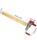 Smoke Sensor Removal Tool With Claw Head Attachment For Ceilings has a metal claw and long aluminum grip for extraction.