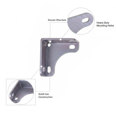Heavy Duty Iron Triangle Shelf Brackets With Hardware For Angle Steel Shelving And Garage Storage Racks Built Tough Reinforcement Connectors