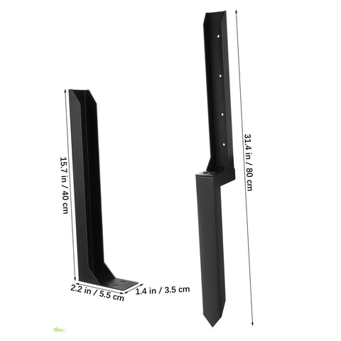 Heavy Duty Fence Post Repair Kit With Weather Resistant Metal Stakes For Ground Easy Install For Composite Fence Posts
