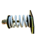 Heavy Duty Spring Mount Isolators For Workshop Gear, One Inch Deflection With 352 Lbs Capacity Each, Pack Of Four White Vibration Dampening Pads showing one isolated spring mount.