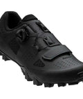 X Alp Mesa Mountain Bike Shoe For Men Black Size 47 with nylon composite sole and grippy rubber outsole, side view.