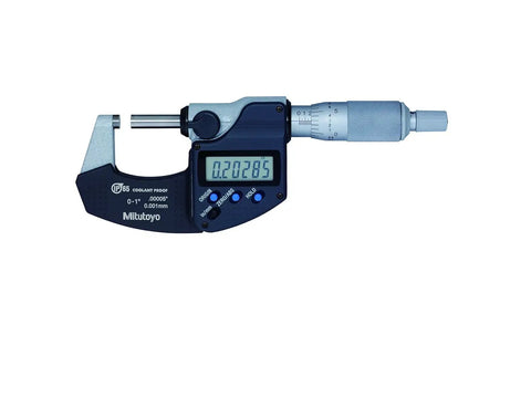 Outside Micrometer 0 to 1 Inch Range, Boss Level Precision 0.00005 Inch And 0.001 Millimeter Resolution, IP65 Protection shown