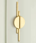 Brushed Gold Half Moon Door Pulls And Knob Set Two Pack Center To Center Eleven And One Third Inches Overall Length Twelve And A Half Inches Zinc Alloy