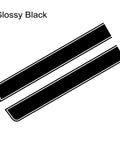 Glossy black vinyl hood stripes for Tesla Cybertruck, 120cm x 16cm, premium high tack for sporty customization.