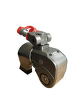 Heavy Duty Hydraulic Torque Wrench With One Inch Square Drive And Ten Thousand Psi Rating crafted from aerospace grade alloy showing swivel inlet.