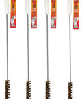 4 Pack L Shaped Deep Fryer Cleaning Brush Set With Beefy Brass Bristles, Heavy Duty Kitchen Tool Built To Take The Heat Up To 750F