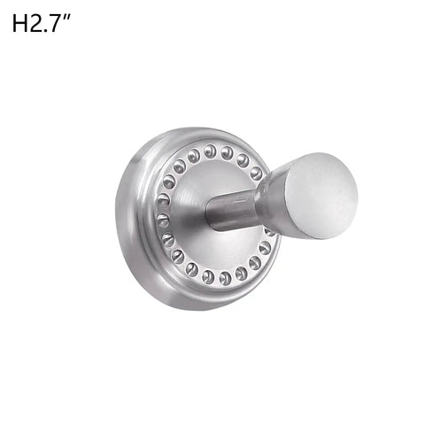 Brushed nickel wall hook from 4 Light Brushed Nickel Bathroom Wall Sconce With Clear Glass, Modern Dope Fixture For Bath And Bedroom