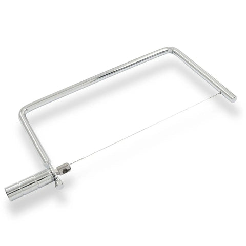 Six Inch Stainless Steel Cheese Slicer Handheld Wire Cutter with precision wire for smooth marble block slicing