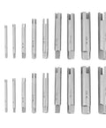 Heavy Duty 20 Piece Tap Extractor Set With 3 4 Flute Design For Removing Broken Taps And Stripped Screws Industrial Grade Steel