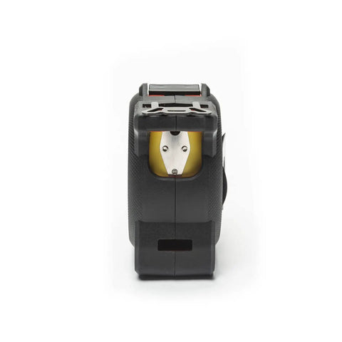 Back view of Pro Grade 1-3/16 Inch By 35 Foot Tape Measure With Anti Pinch Retract, Protected Lock Button, Six Point Dual Material Case