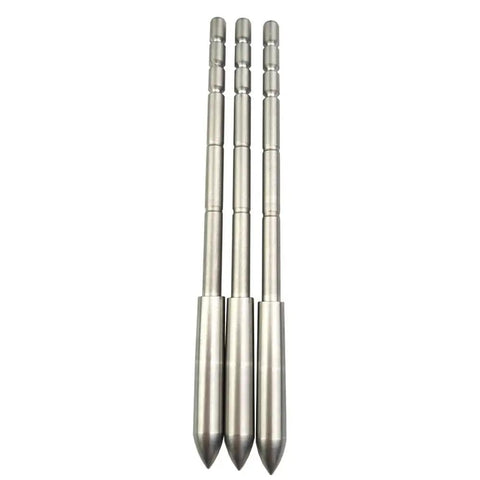 Beefy Field Point Arrow Tips For Carbon Arrows 4.2mm Inside Diameter 12 Pack 120 Grain 130 Grain 170 Grain 230 Grain Durable Stainless Steel Inserts