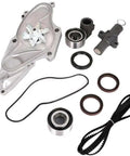 Premium Timing Belt Kit With Water Pump For Honda Accord With 3.5L And 3.7L V6 Engines Easy Install Complete Overhaul Parts Set That Keeps Your Ride Popping And Running Smooth Without Stress Or Breakdowns On The Road Today. timing belt kit with water pump, pulleys, seals, and gasket