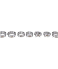 Seven holders from 8 Piece Watch Movement Holder Kit With Main Support For 2824 2671 7750 2000 8500 3100 3135 Movements, stainless steel