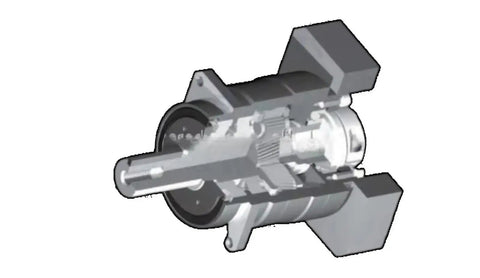 Heavy Duty Precision Planetary Gearbox Motor Reducer Box featuring multiple speed ratios, showing internal components and structure.