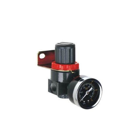 Air Regulator FRL Kit With Gauge 0.05 To 0.85 MPa, BR2000 A Type PT1-4, close-up with visible gauge and mounting bracket.