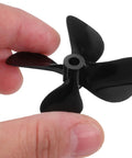 RC Boat Propeller Set 50mm 4 Blade CW CCW For 4mm Shafts PC Plastic Replacement Props held in hand