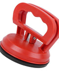 Heavy Duty Glass Suction Cup Lifter With Ergonomic Abs Handle And Tight Locking Mechanism For Moving Tiles Sheets And Panels Like A Boss With Unshakable Grip All Day Long, side view, red and black design.