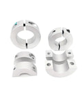 Rock Solid Fixed Ring Split Type Limit Shaft Retaining Ring Positioner Plus Anodized Aluminum Alloy Stop Collar Kit For Machinery Use As A Versatile Spacer Or Mechanical Limit Stop In Any Rig Setup Includes One Piece Size 12X30X10Mm Super Durable. Four anodized aluminum split shaft collars, 12x30x10mm, for machinery spacing and limit stop use