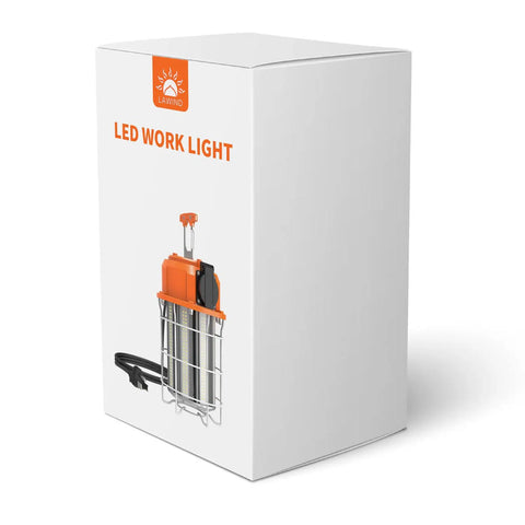 Heavy Duty LED Temporary Work Light 150W 22500 Lumens Hanging Work Light For Construction Workshop Mine Job Site Warehouse IP65 Waterproof DLC ETL Listed box