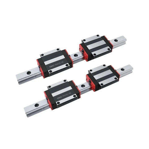 High Precision Linear Guide Rail Kit For CNC Router Z Axis 450mm HGR20 With HGH20CA Bearing Blocks Easy Install Low Friction Smooth Motion, two rails