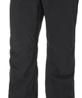 Legendary Short Ski Pants For Men 990 Black X-Large shown with ski boots for all weather skiing and outdoor activities.