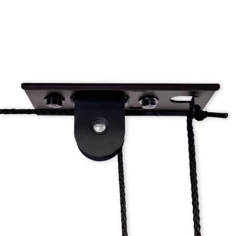 Garage Ceiling Pulley System 2 Pack For Kayaks And Canoes, Heavy Duty Overhead Storage Lift component, showing pulley and ropes