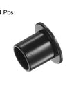4 Pack Flanged Nylon Sleeve Bearings For Shafts, Self Lubricating Black Bushings, angled view