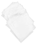 Premium Polyfiber Lint Free Wipers 200 Pack Heavy Duty Clean Room Rags for Electronic Screens, stacked white cleaning cloths.