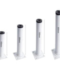 Heavy Duty White Steel Pipe Desk Legs For Solid Furniture Upgrades Rust Proof Iron Sofa Feet And Table Bases in various heights