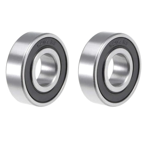 6204RS Ball Bearings 20x47x14mm 2 Pack Double Rubber Sealed Deep Groove Bearings In High Grade Bearing Steel Pro Grade Smooth Low Friction