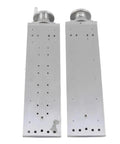 Dead Smooth XY Axis Manual Linear Stage Featuring Screw Driven Sliding Table And Heavy Duty Linear Guide for precise adjustments, silver metal.