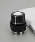 Two Pack 6 Pin Rotary Switch For Small Household Appliances Five Speed Gear Selector M4190212230 Replacement Part For Power Mode And Function Control Unit black plastic