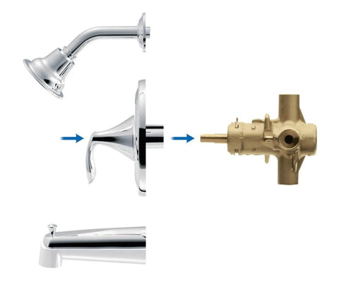 Chrome Posi Temp Tub And Shower Trim Kit Valve Required MPACT Compatible With Posi Temp Valves 2510 2520 2570 2590 Looks Slick In Any Decor Style And Installs Fast