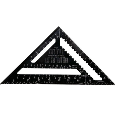 12 Inch Quick Square Dope Carpenter Tool For Framing And Layout, Durable Aluminum Ruler With Precision Angles, Multi Color Quick Square