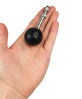 Hand holding a pin vise with swivel ball head, 4 inch length, rugged high impact resin grip, 2 pack with adjustable screw chucks 0 to.89 inches