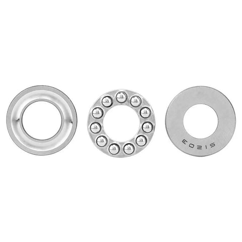 51203 Axial Thrust Ball Bearing for heavy duty machinery, showing steel rings and ball bearing components.