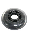 Replacement Skate Wheel Set With 85A PU Hardness, single wheel close-up with black core, size 60mm to 110mm