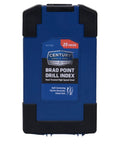 Blue case of 25 Pc HSS Brad Point Drill Bit Set For Woodworking Pro Grade Bits For Heavy Duty Clean Holes In Furniture, Cabinetry, Doweling.