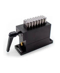 Rugged Flexible Fixture Clamp With 67 Grippy Stainless Pins for contour conforming in a 1.18x3.11 in working area, 0.83 in pin stroke.