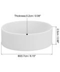 Elastic Sublimation Tumbler Holder Ring Bands 12 Pcs Silicone Heat Resistant Wrap Rings for 20 Oz Tumbler DIY Craft, dimensions shown