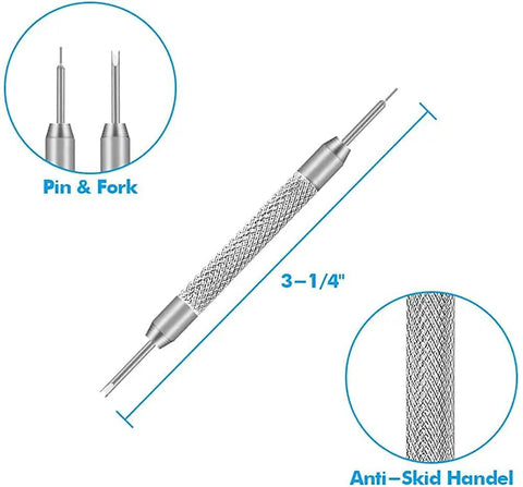 Must Have Spring Bar Tool Kit For Watch Bands With Link Remover And Pin Removal, Band Adjustment, Includes 10 Extra Tips
