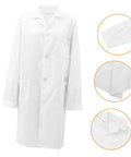 Pro Grade Lab Coat For Men And Women, Doctor Costume Ready, Ultra Comfortable Cotton Medical Coat featuring pockets and button details