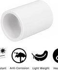 10 Pack 3/4 Inch PVC Pipe Coupling Fittings Socket To Socket Slip Connectors For Home Or Industrial Use Build Grade SCH40