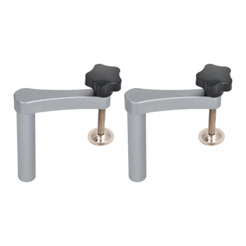 20mm Solid Hold Down Clamp With Hella Tough Grip And Fast Acting Gear Lock For Workbench Saw Holes And Stainless Steel Quick Clamp with gray handles