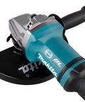 Heavy Duty 40V XGT Angle Grinder With 1700W Equivalent Muscle And Snappy 6600RPM Action With Badass 230mm Disc close-up view.